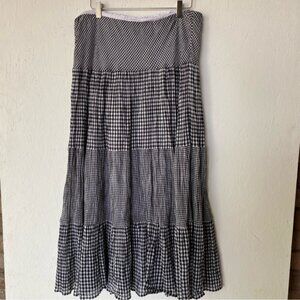 Black and White Maxi Skirt